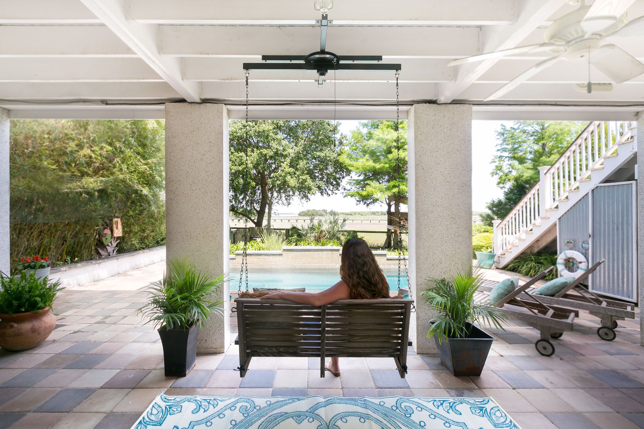 garden lay down chairs