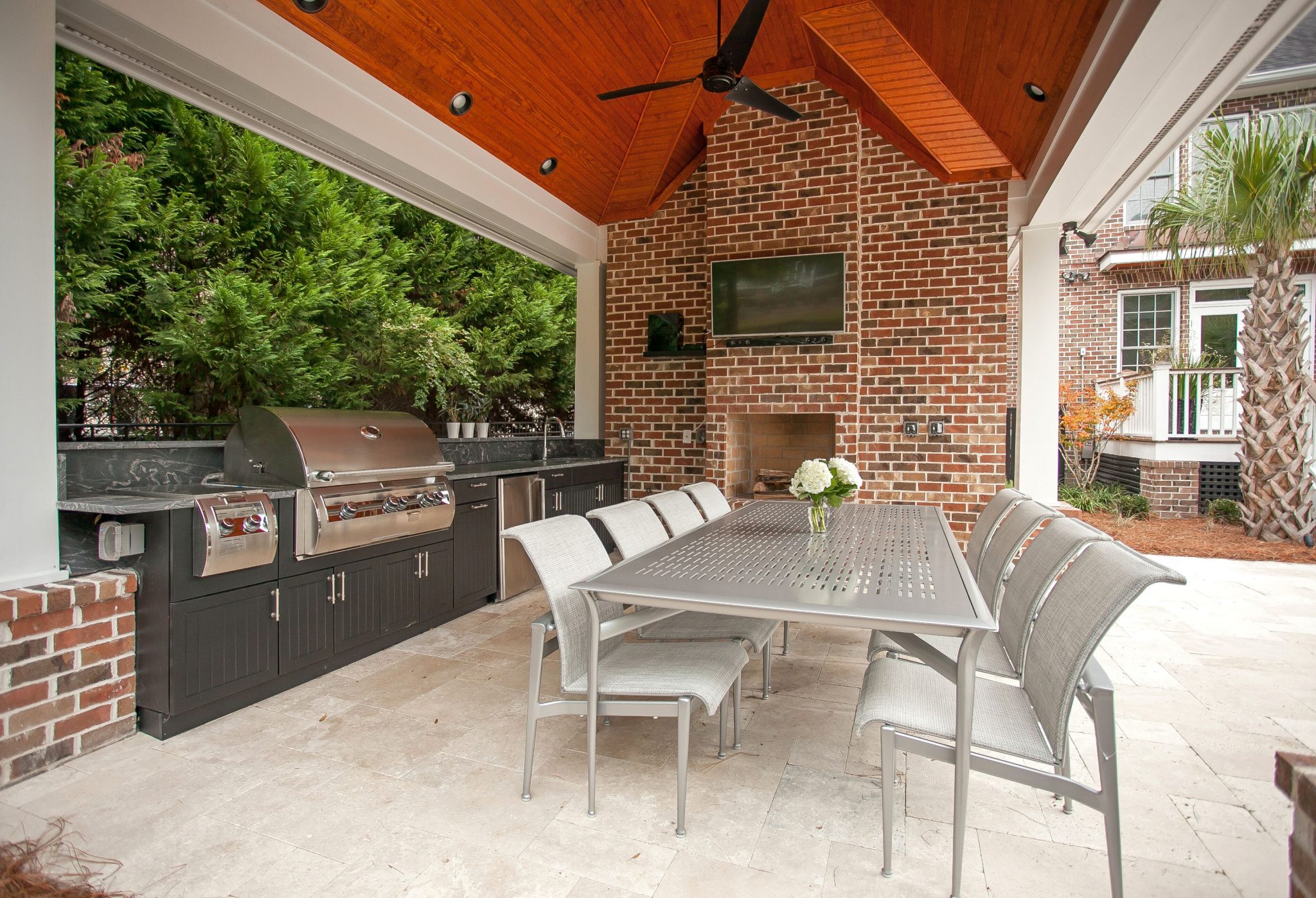 An Outdoor Kitchen Built for a Chef - Charleston Home + Design Magazine