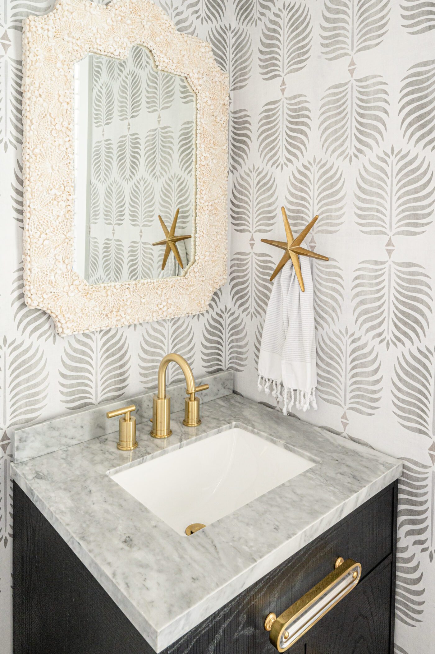 Coastal Powder Room Charm - Charleston Home + Design Magazine, Home ...